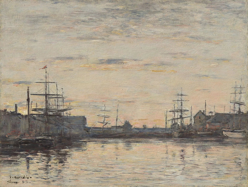 Fécamp: der Innenhafen - Eugène Boudin