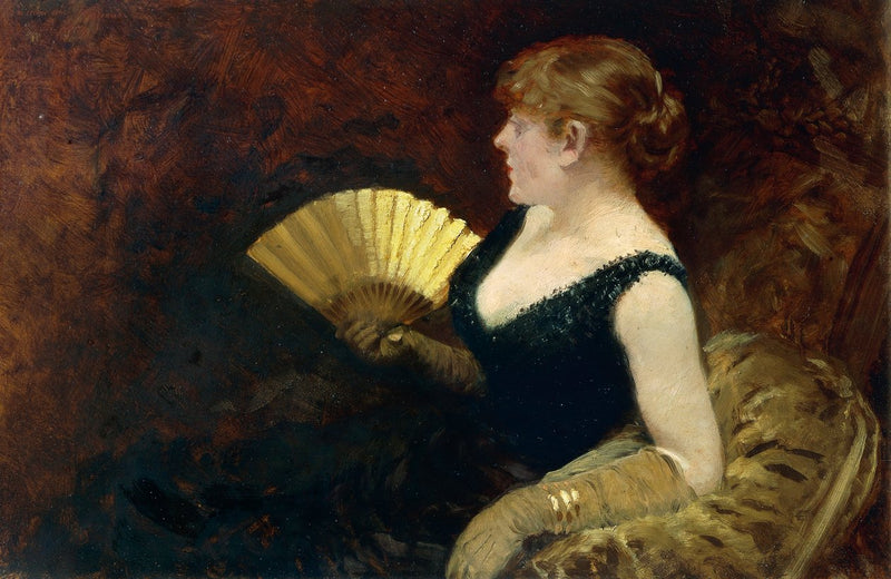 Frau mit Fächer - Giuseppe De Nittis
