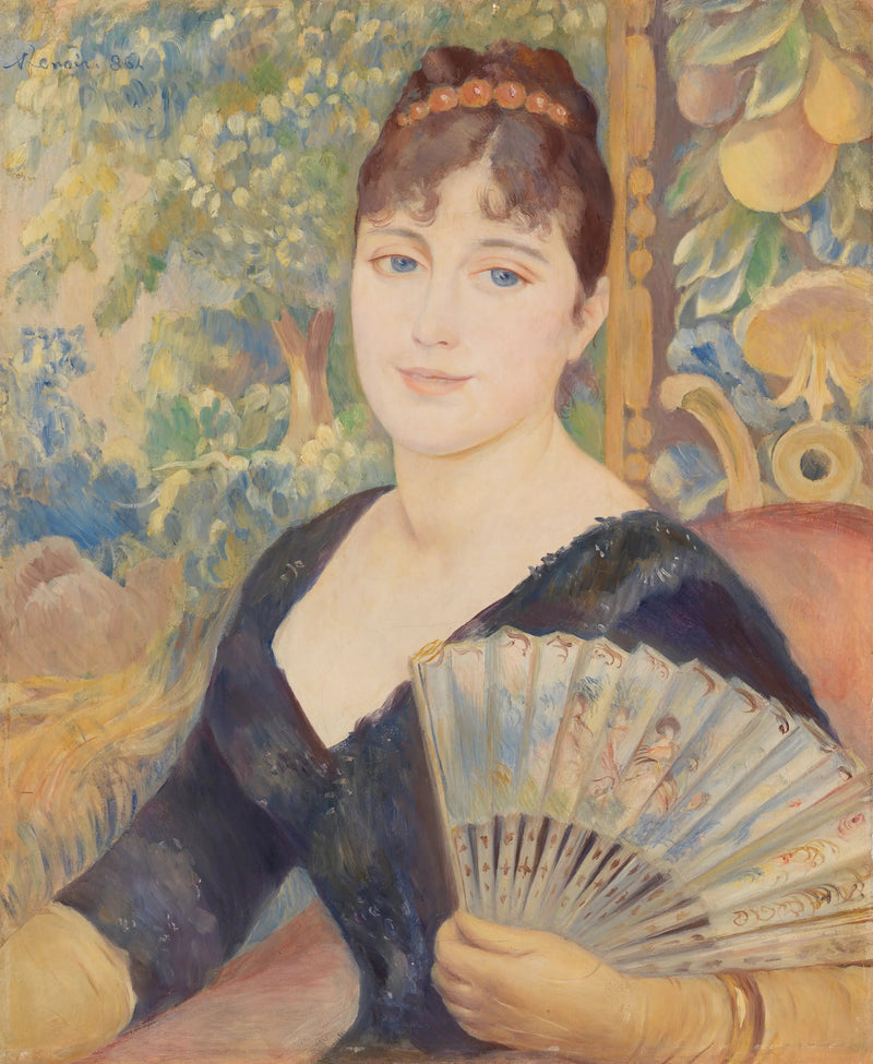 Frau mit Fächer - Pierre-Auguste Renoir