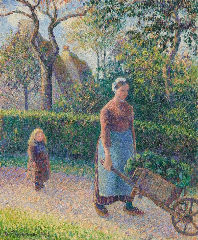 Frau mit der Schubkarre - Camille Pissarro
