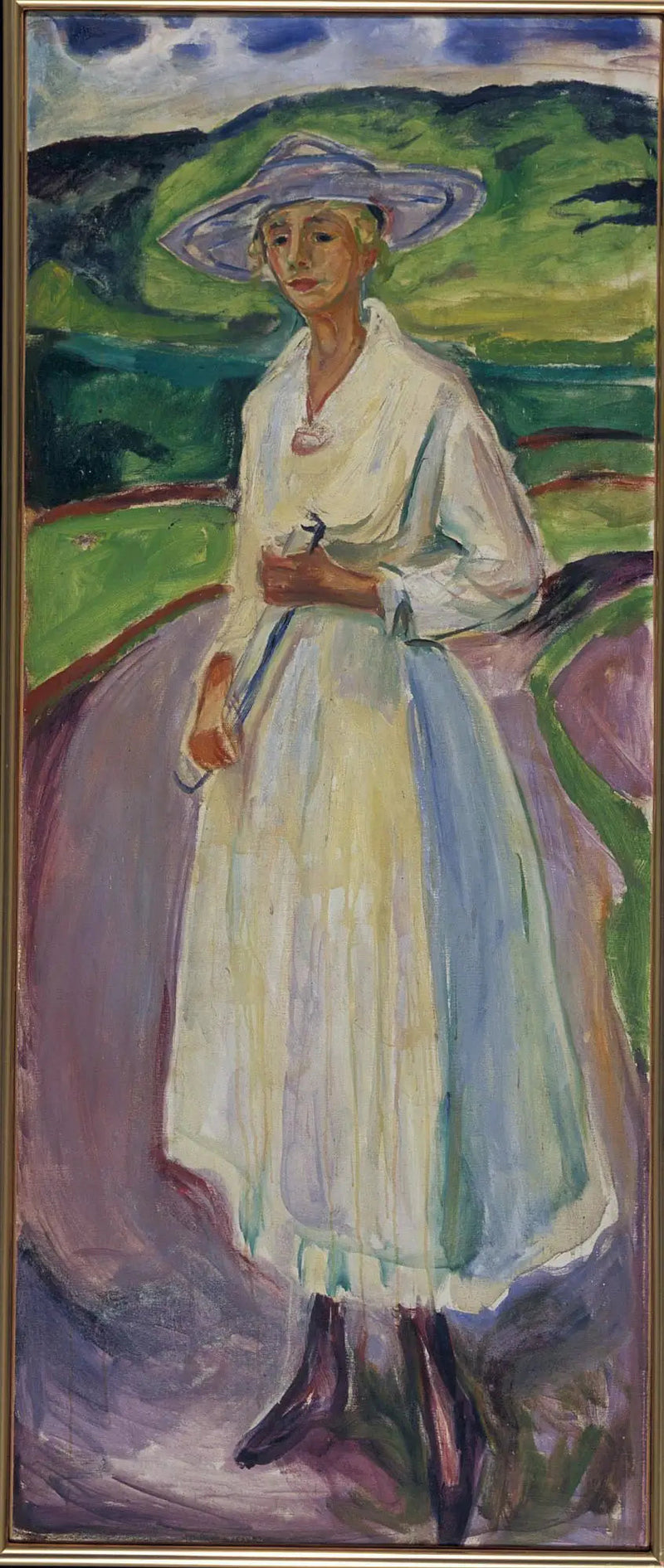 Frau im weißen Kleid - Edvard Munch