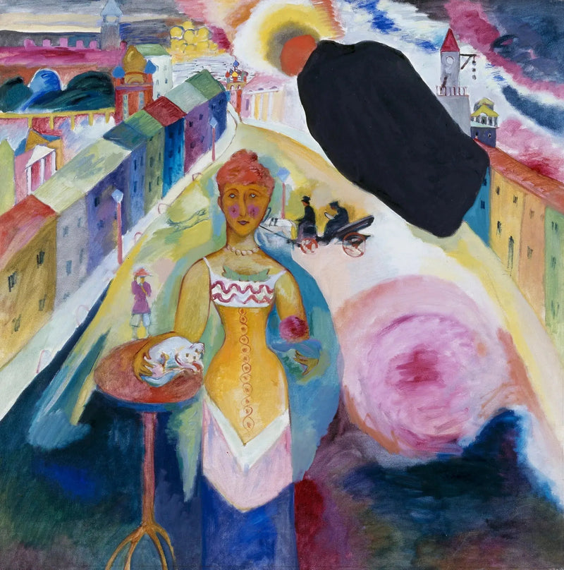 Frau in Moskau - Vassily Kandinsky