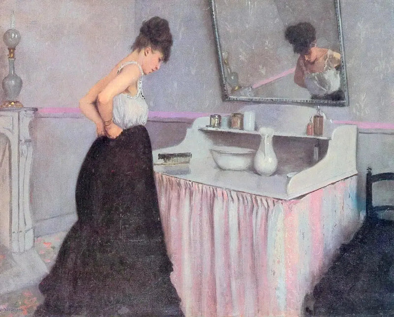 Frau bei ihrer Toilette - Gustave Caillebotte