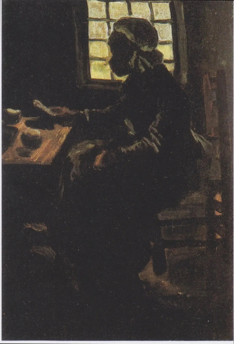 Frau am Tisch - Vincent van Gogh