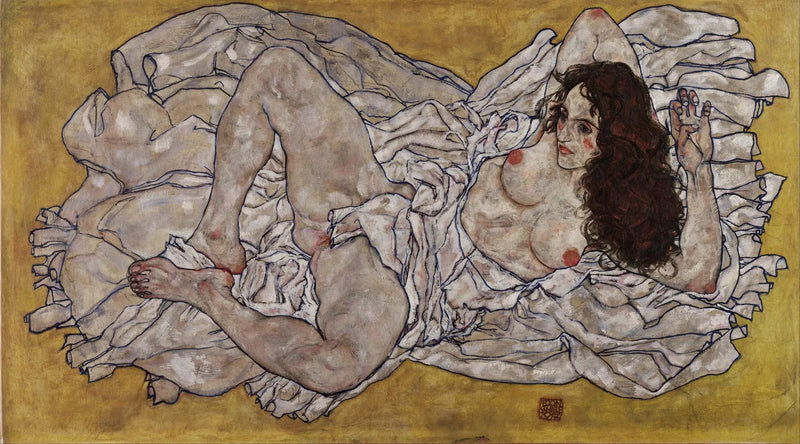 Liegende Frau - Egon Schiele