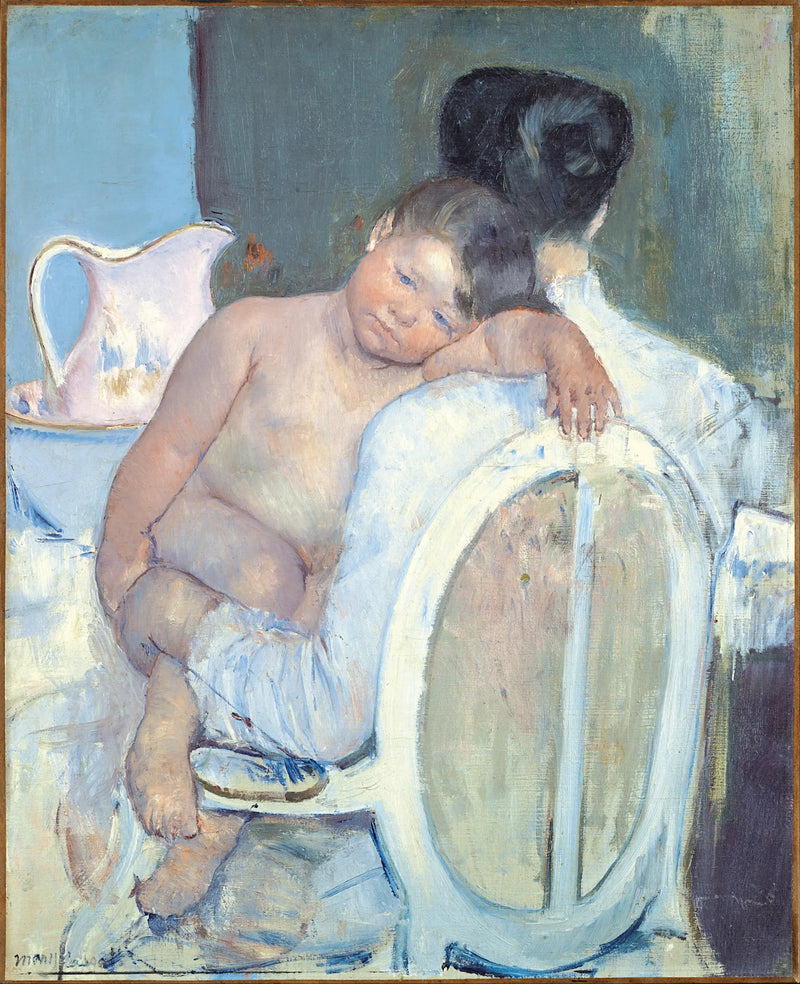 Sitzende Frau mit einem Kind in den Armen - Mary Cassatt