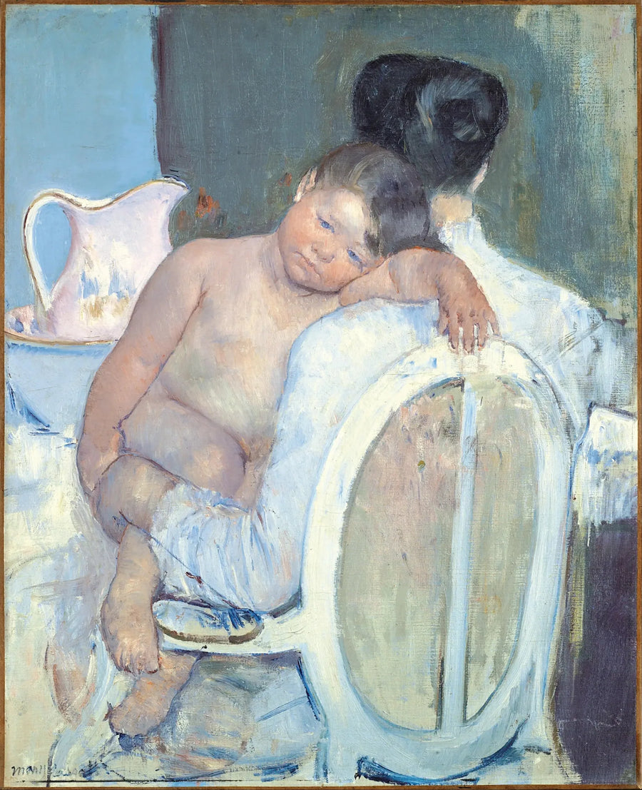 Sitzende Frau mit einem Kind in den Armen - Mary Cassatt