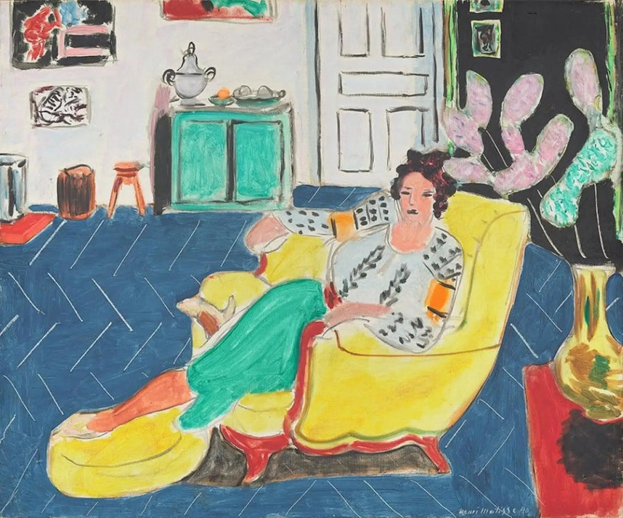 Sitzende Frau in einem Sessel - Henri Matisse
