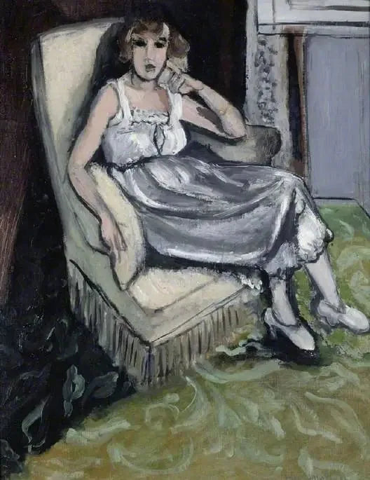 Sitzende Frau in einem Sessel - Henri Matisse