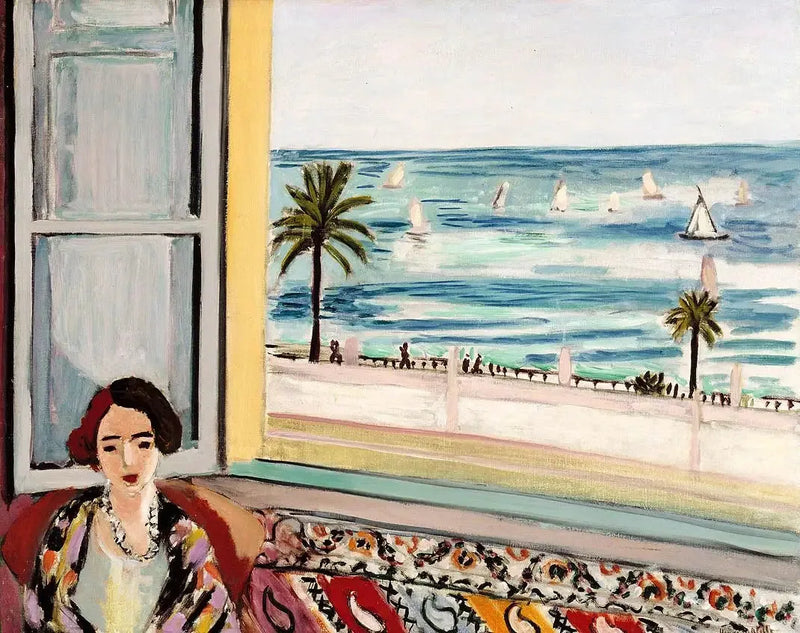 Sitzende Frau, mit dem Rücken zum offenen Fenster - Henri Matisse