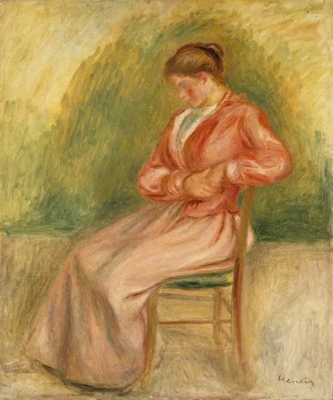Sitzende Frau - Pierre-Auguste Renoir
