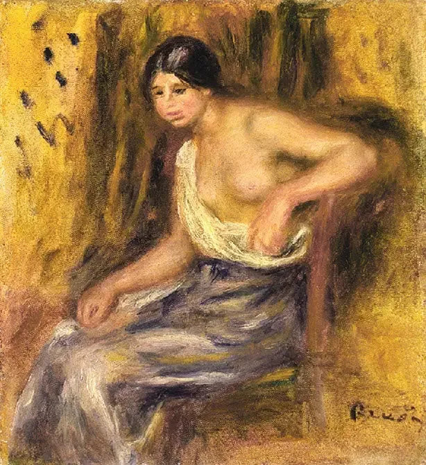 Sitzende Frau - Pierre-Auguste Renoir