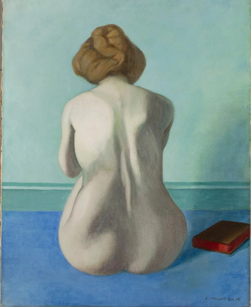 Frau sitzt auf dem Rücken - Félix Vallotton
