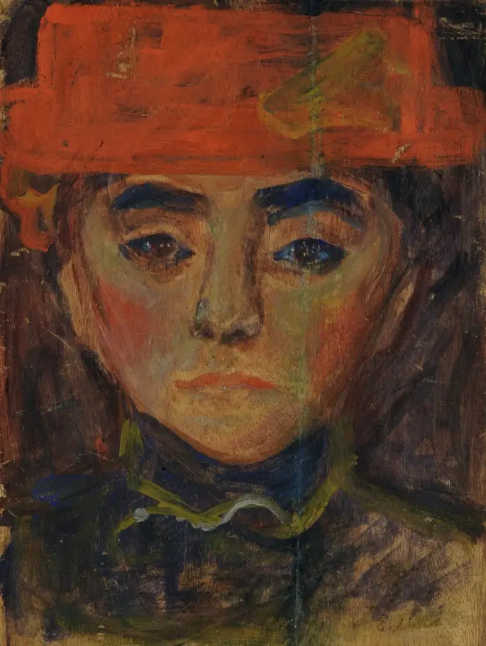 Frau mit rotem Hut - Edvard Munch