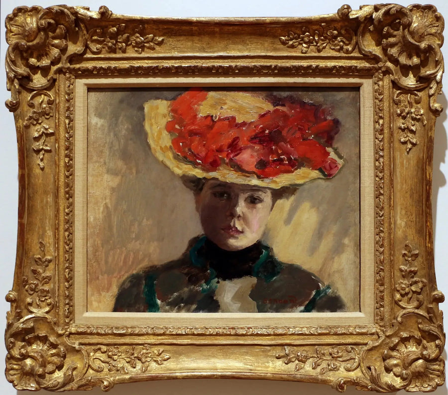 Frau mit rotem Hut - Pierre Bonnard