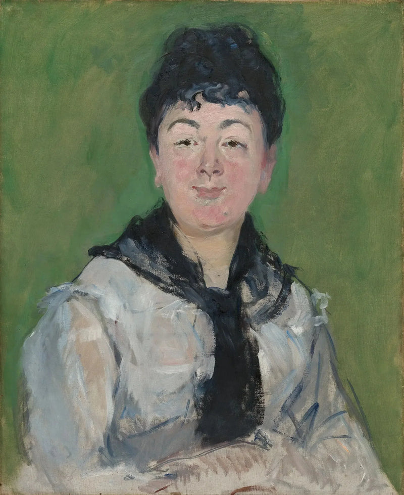 Frau mit schwarzem Kopftuch - Édouard Manet