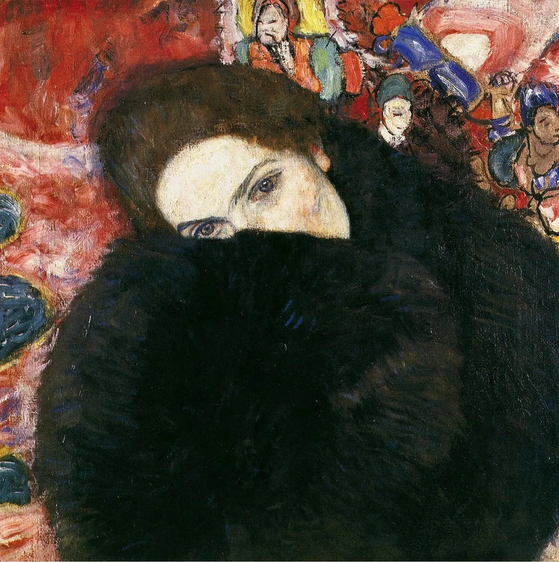 Frau mit Muff - Gustav Klimt