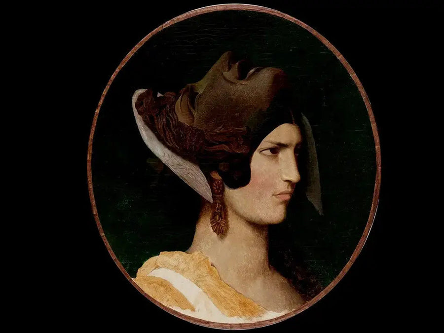 Frau mit antikem Maske - Jean-Léon Gérôme