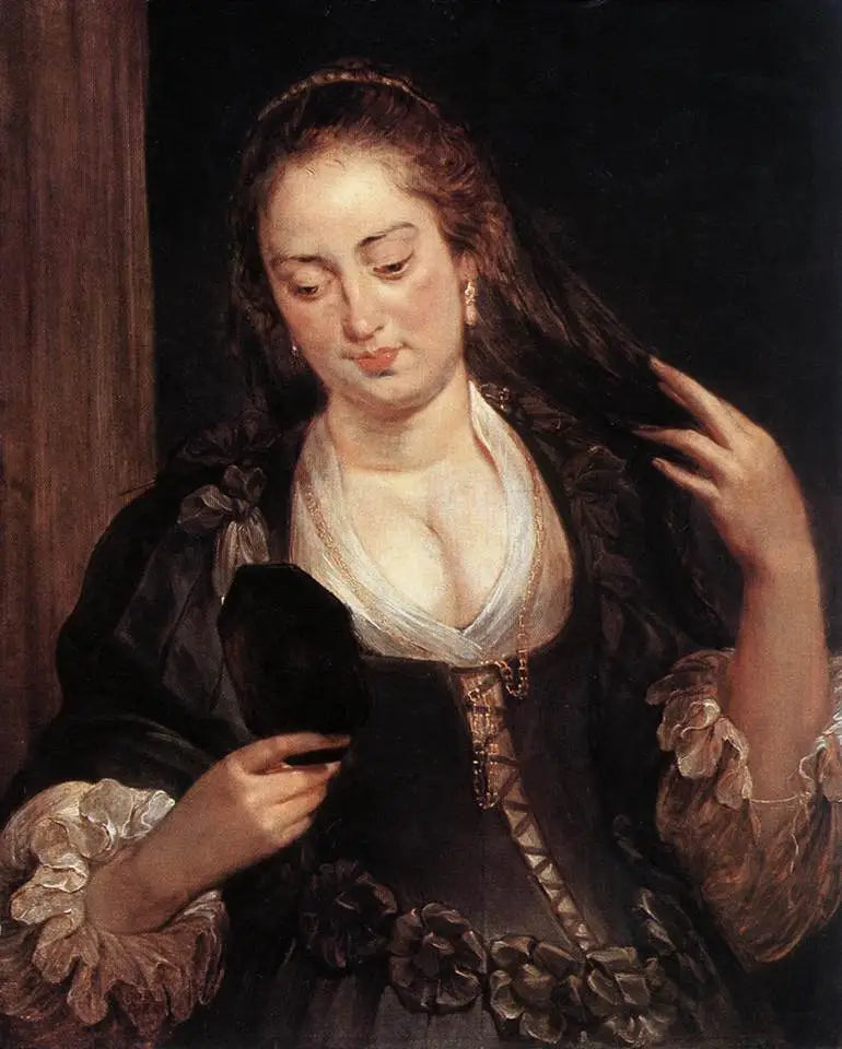 Frau am Spiegel - Peter Paul Rubens