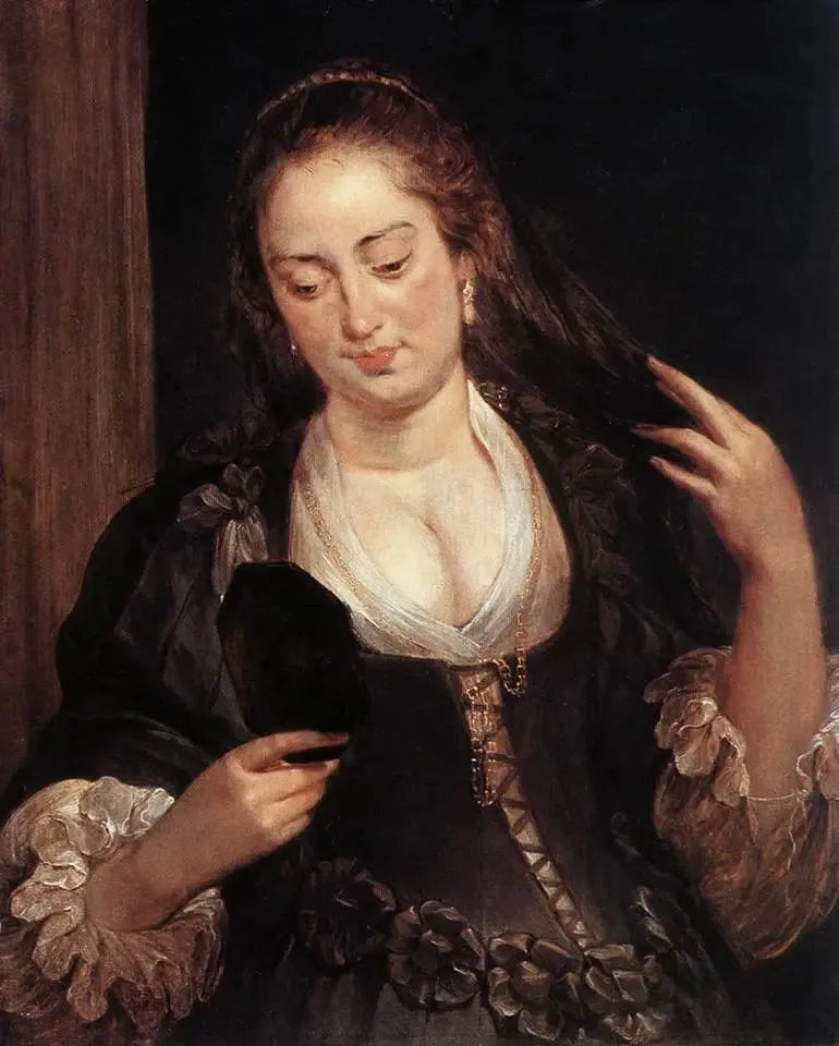 Frau am Spiegel - Peter Paul Rubens