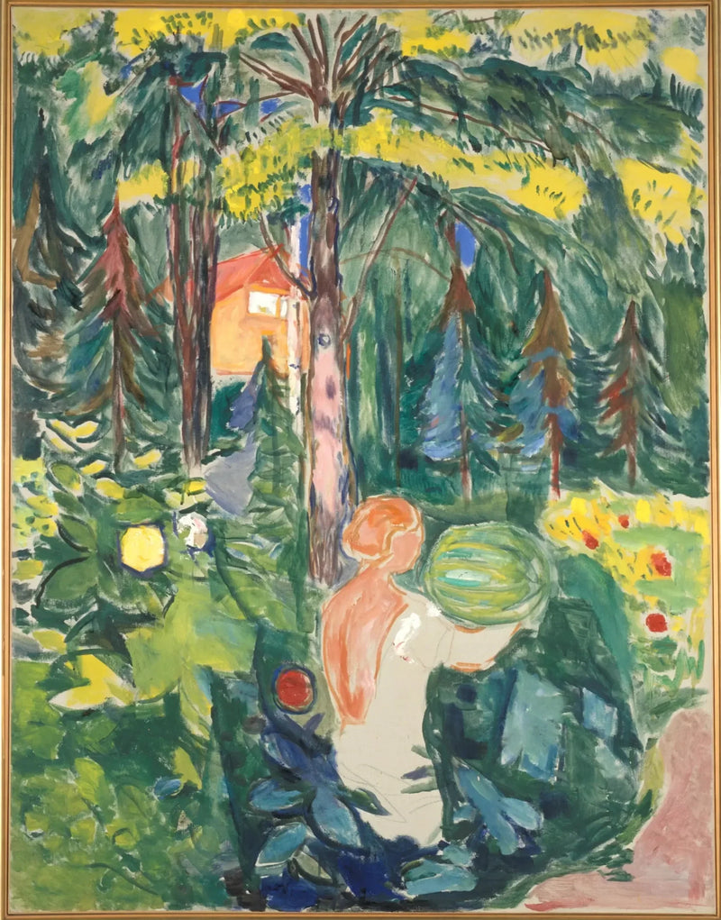 Frau mit Kürbis - Edvard Munch