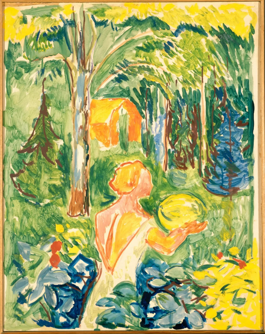 Frau mit Kürbis - Edvard Munch