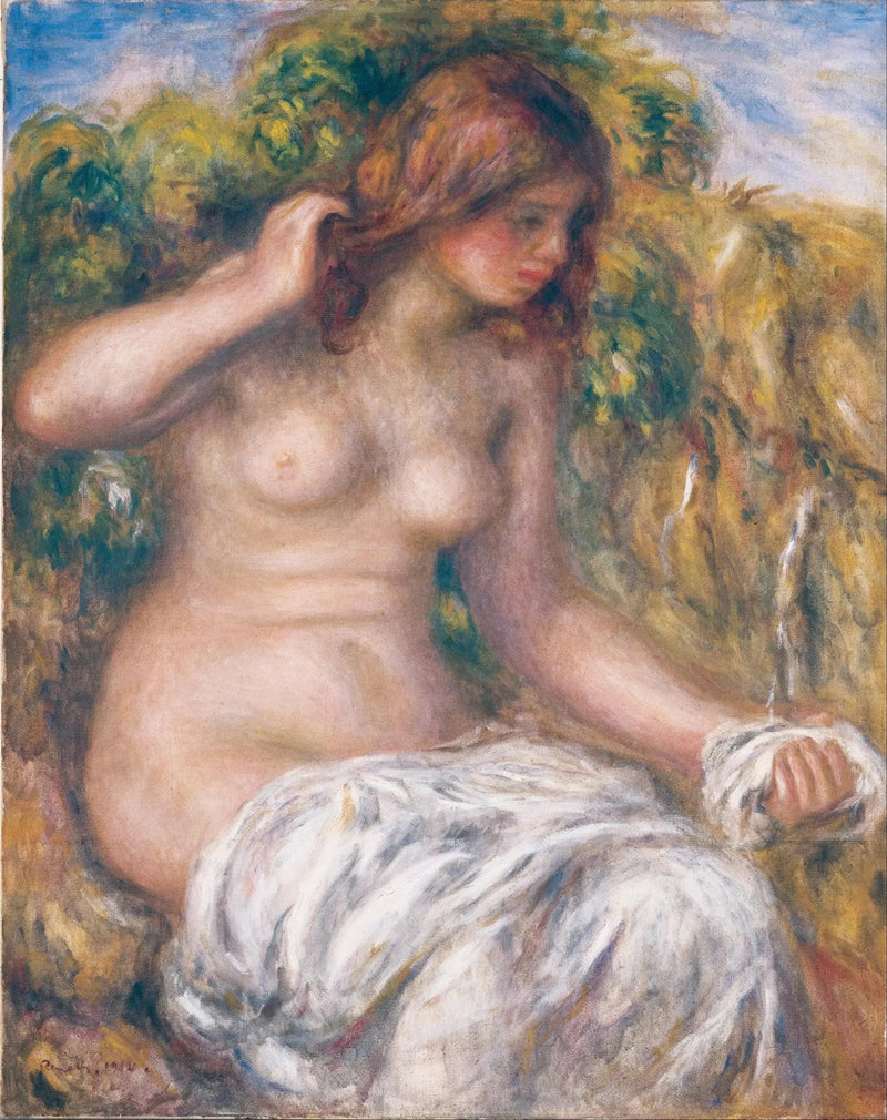 Frau im Frühling - Pierre-Auguste Renoir