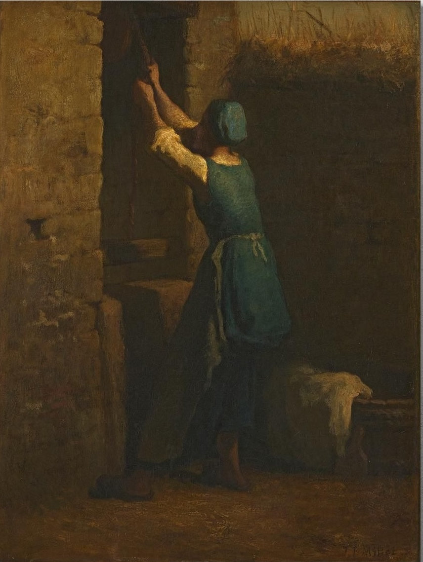 Frau am Brunnen - Jean-François Millet