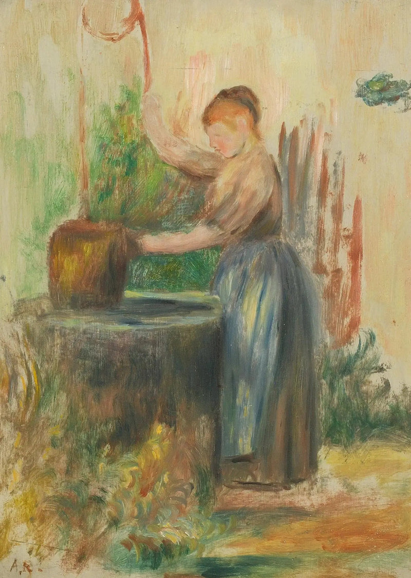 Frau am Brunnen - Pierre-Auguste Renoir