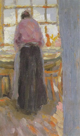 Frau beim Bügeln - Kazimir Malevich