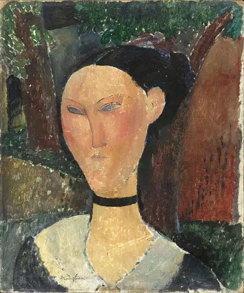 Frau mit dem Samtband - Amedeo Modigliani