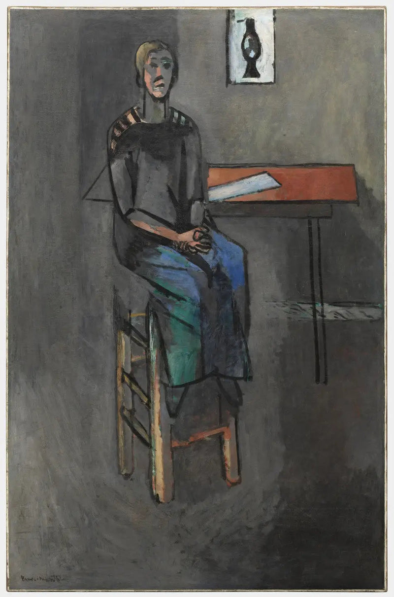 Frau auf dem Hocker - Henri Matisse