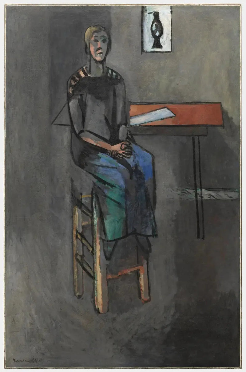 Frau auf dem Hocker - Henri Matisse
