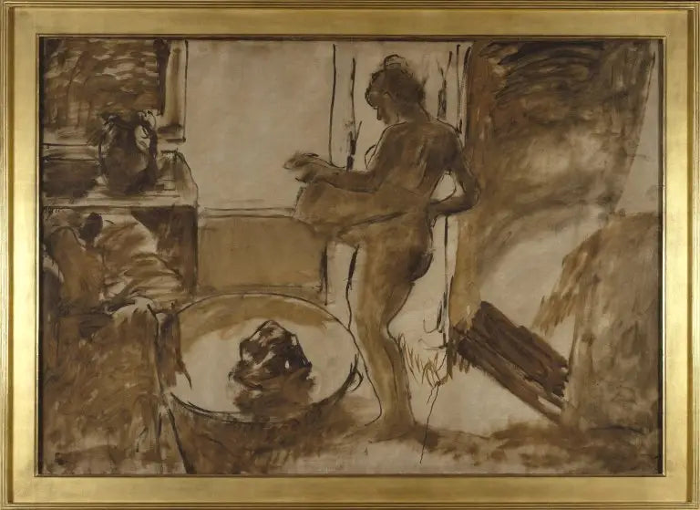 Frau im Bad - Edgar Degas