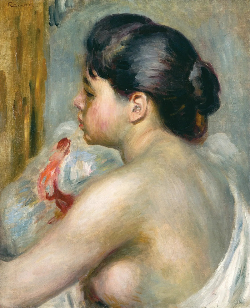 Frau mit schwarzen Haaren - Pierre-Auguste Renoir