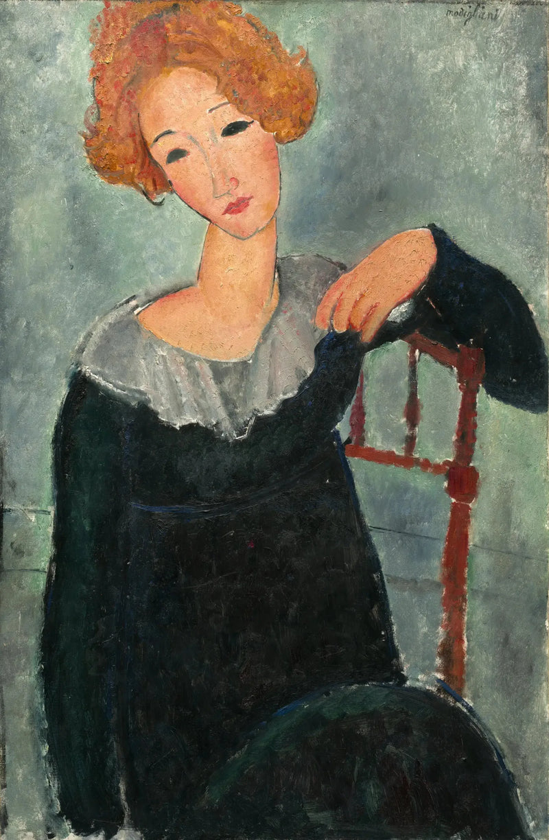 Frau mit roten Haaren - Amedeo Modigliani