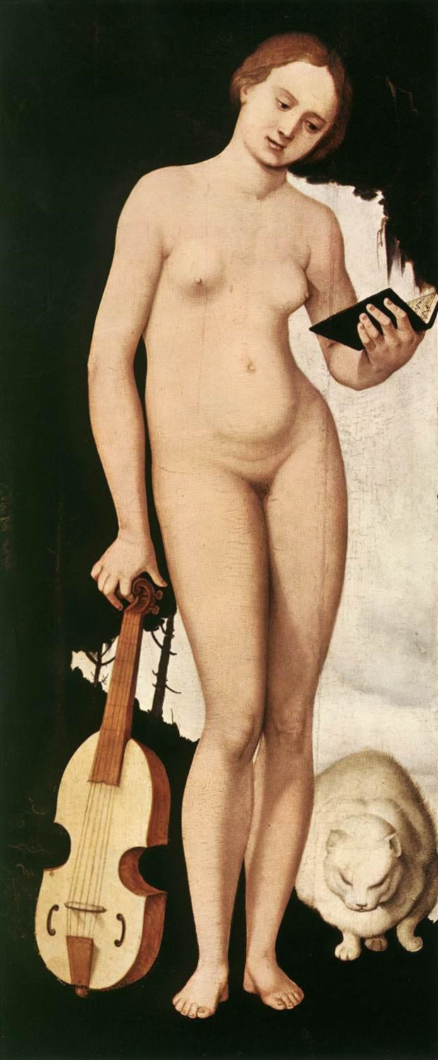 Frau mit Katze - Hans Baldung Grien