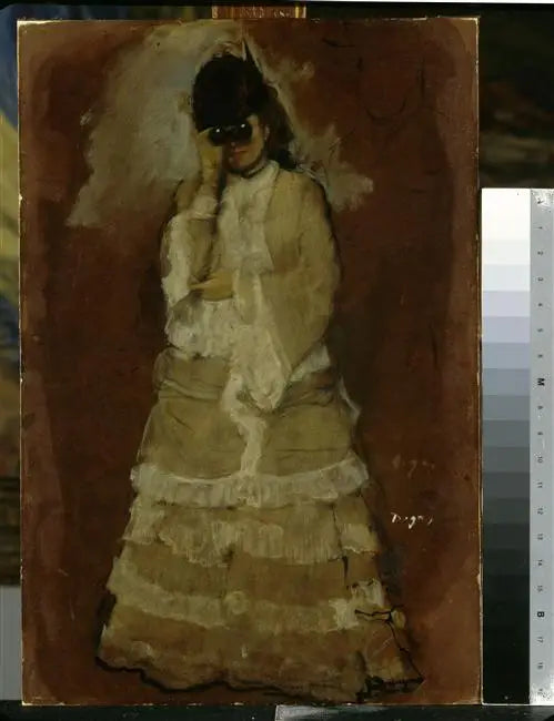 Frau mit Theaterfernglas - Edgar Degas