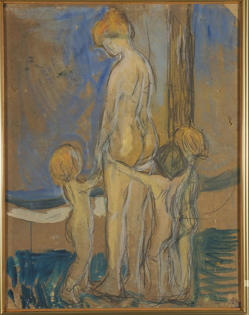 Frau mit Kindern - Edvard Munch