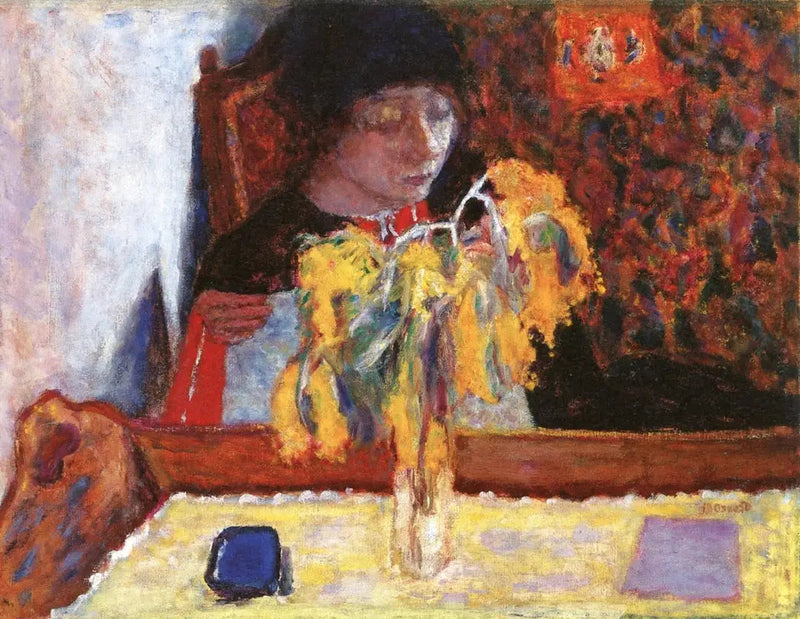 Frau mit Mimose - Pierre Bonnard