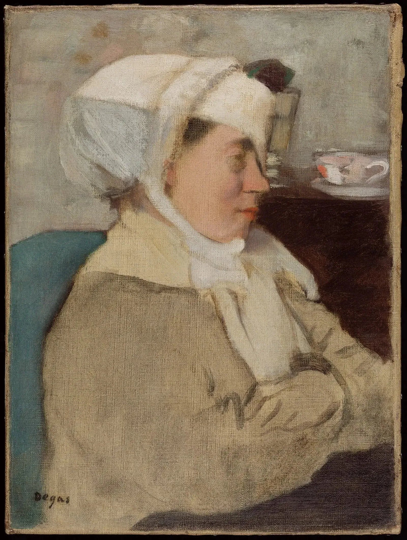 Frau mit einem Verband - Edgar Degas