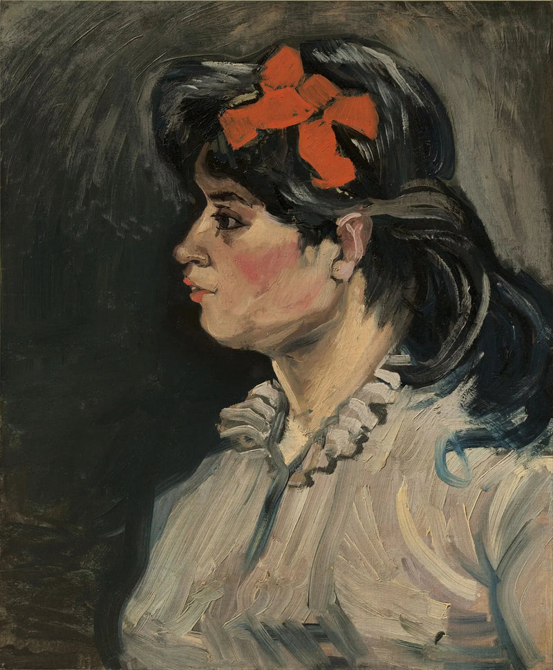 Frau mit rotem Band - Vincent van Gogh