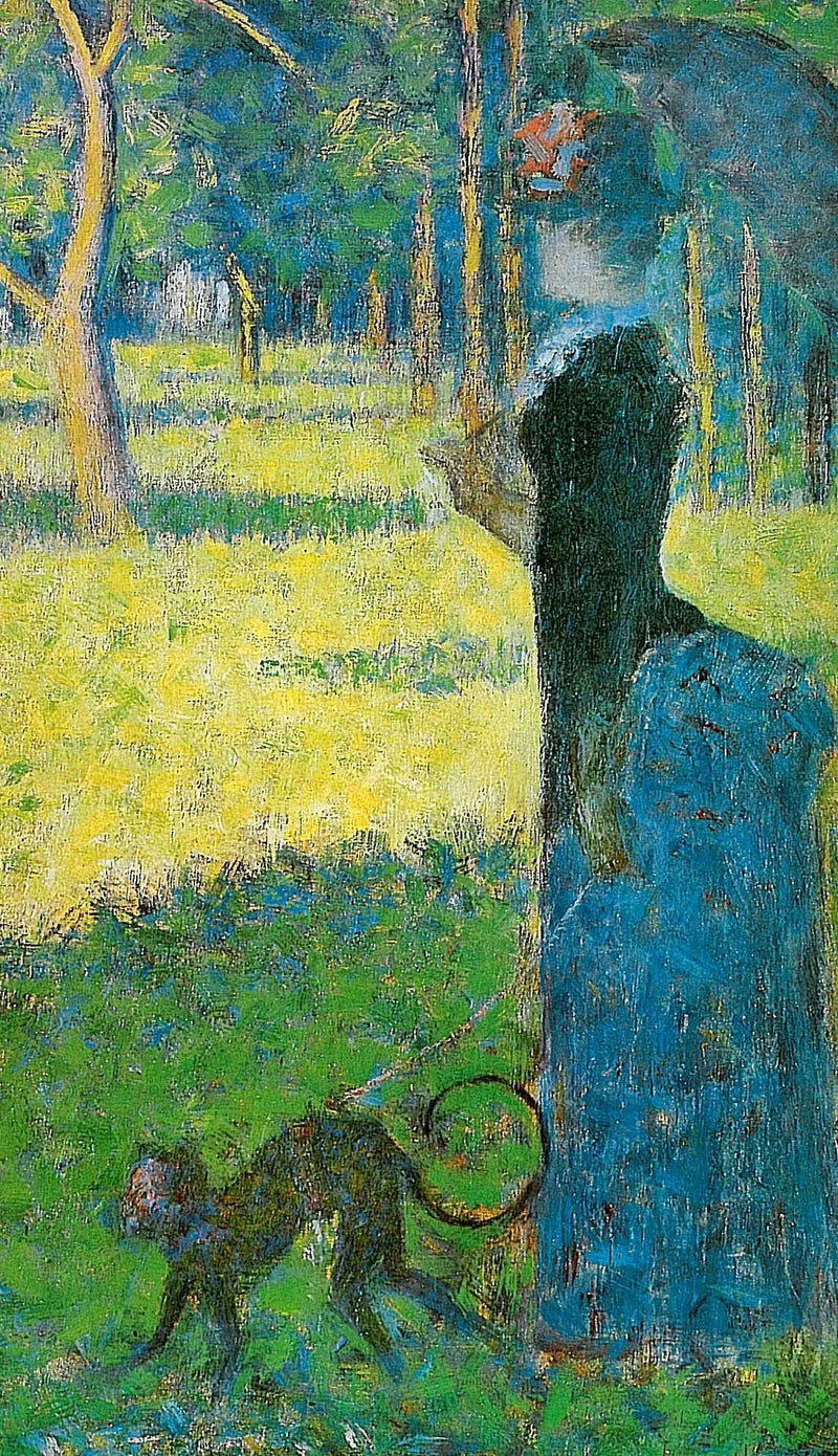 Frau mit einem Affen - Georges Seurat