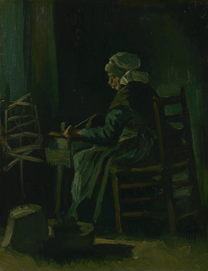 Frau, die Faden aufspult - Vincent van Gogh