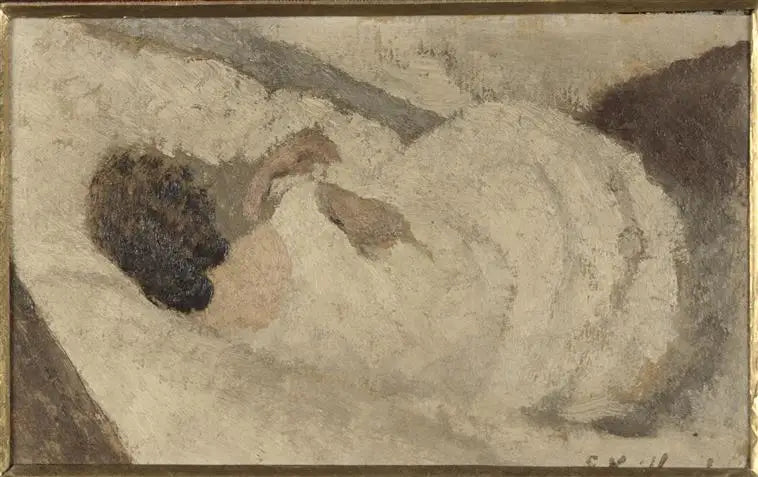 Frau liegend von hinten - Édouard Vuillard