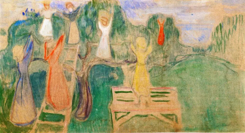 Frau, die Früchte pflückt - Edvard Munch