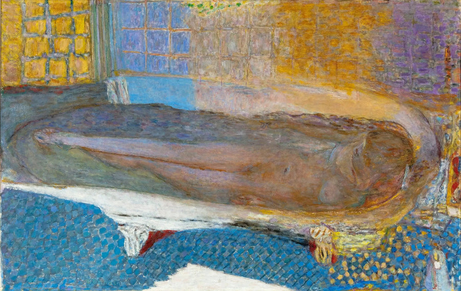 Frau in der Badewanne, Blaue Harmonie - Pierre Bonnard