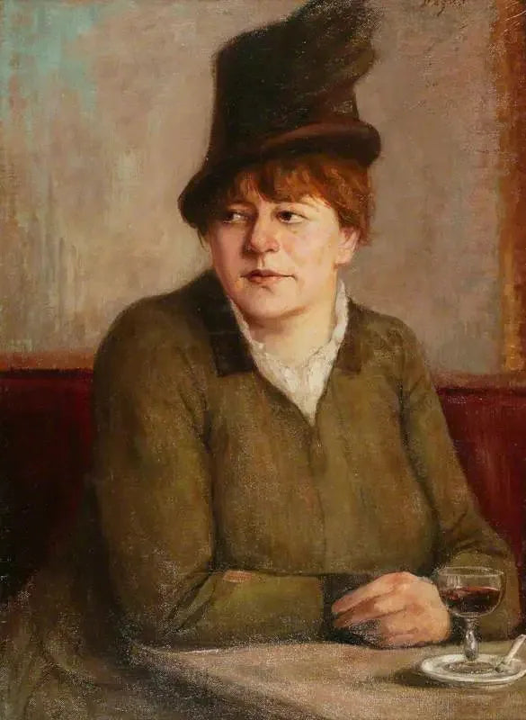 Frau in einem Café - Edgar Degas