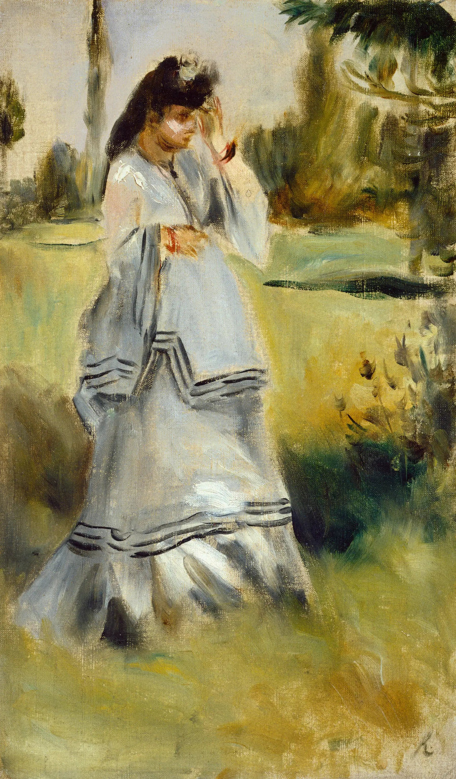 Frau in einem Park - Pierre-Auguste Renoir