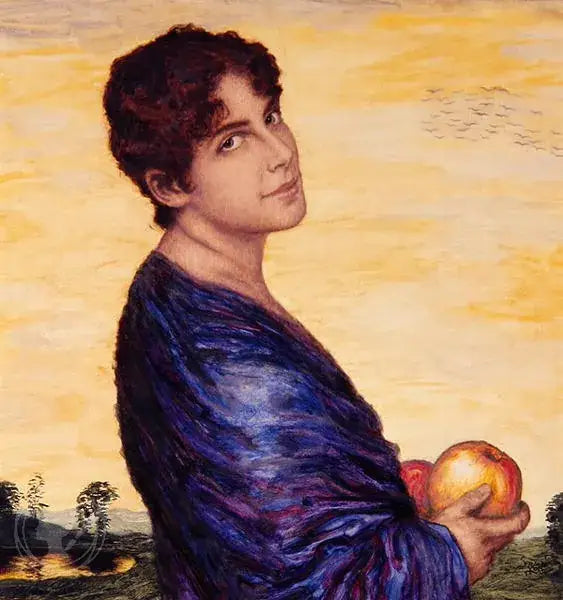 Frau in einer Landschaft - Franz von Stuck